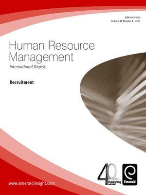 cover image of Human Resource Management International Digest, Volume 15, Issue 3